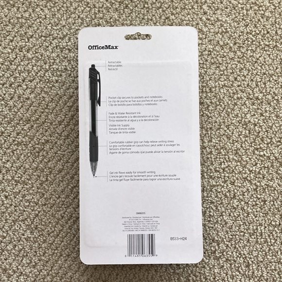 OfficeMax Retractable Gel Pens Multicolor Set of 20 0.7 mm Fine Point Smooth Ink - Picture 6 of 7